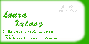 laura kalasz business card